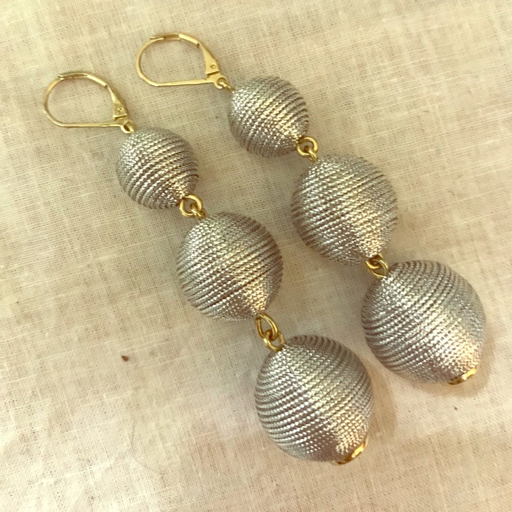 Silver Drop JCrew Earrings